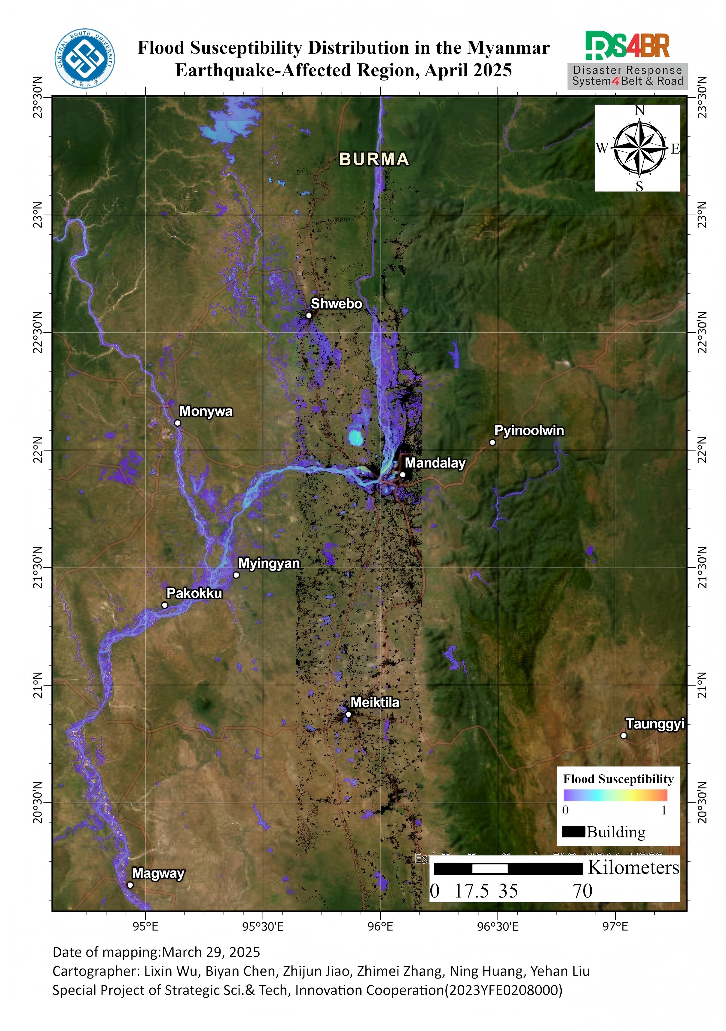 Flood Susceptibility Distribution